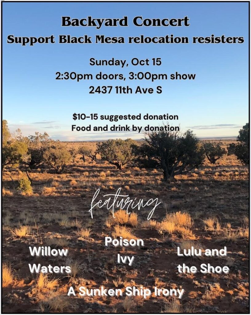 Backyard Show for Black Mesa Relocation Resisters